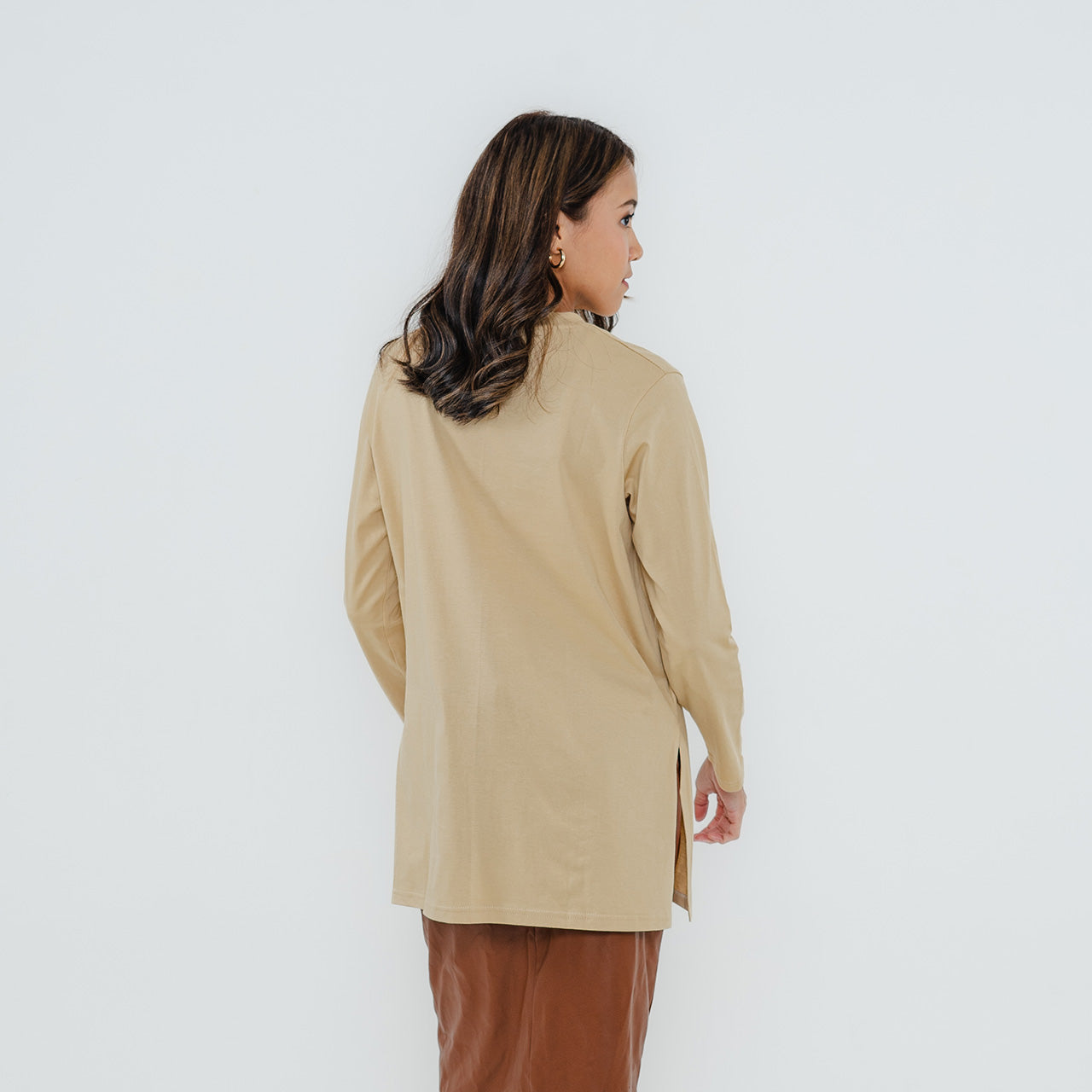 Women Relaxed Tunic Creamy Beige