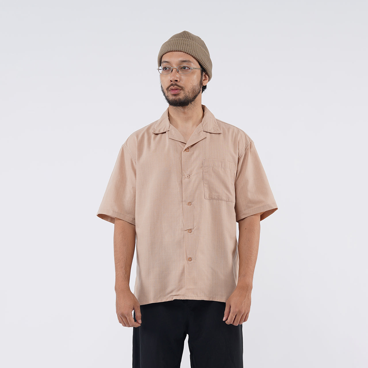 Open Collar Shirt 2.0 Light Brown