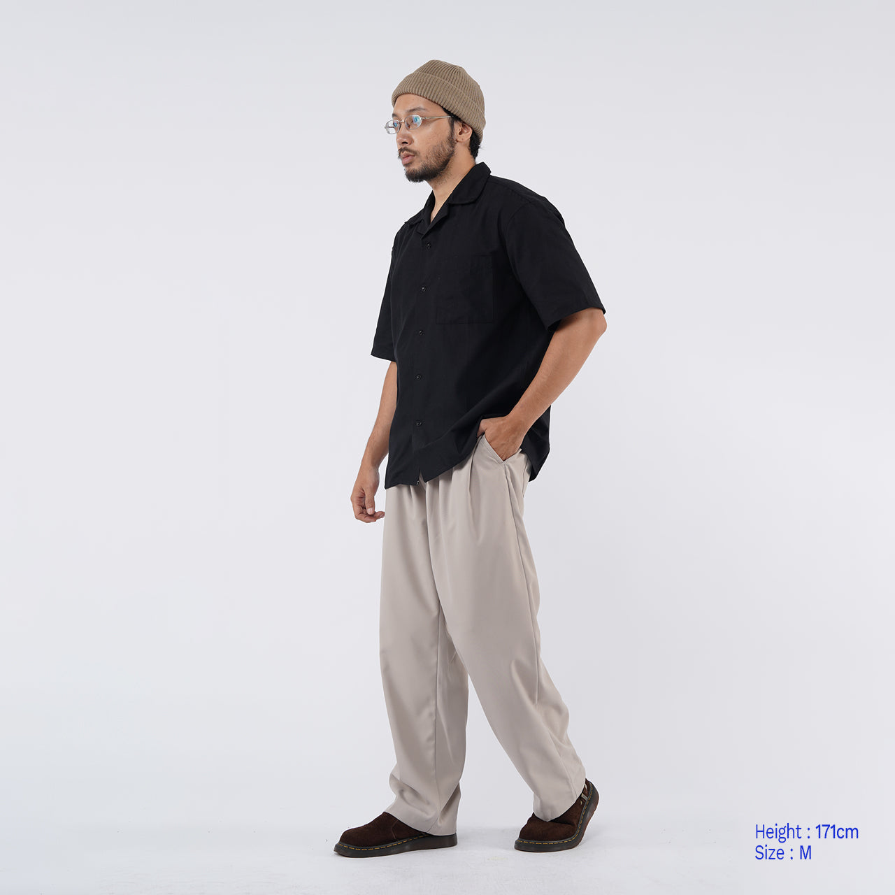 Open Collar Shirt 2.0 Black
