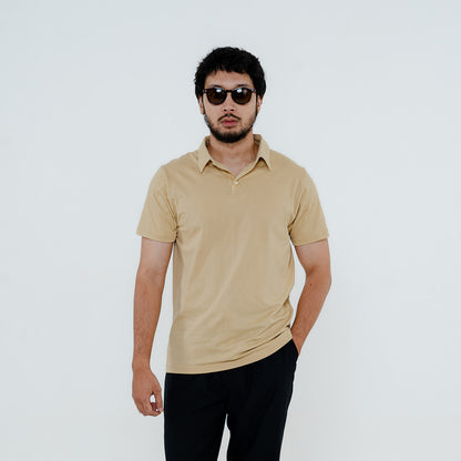 Polo Cotton Creamy Beige