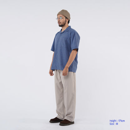Open Collar Shirt 2.0 Denim Blue