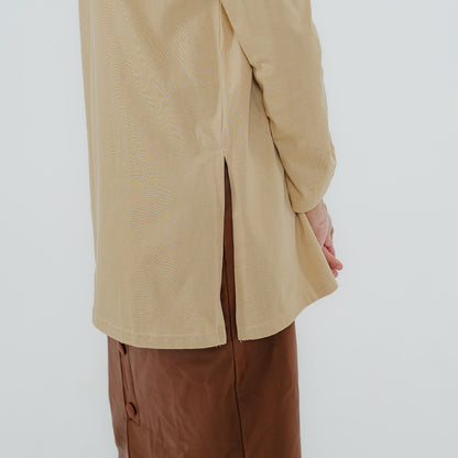 Women Relaxed Tunic Creamy Beige