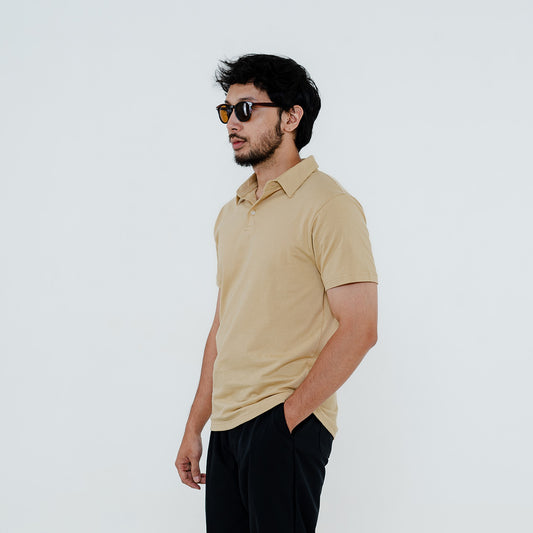 Polo Cotton Creamy Beige