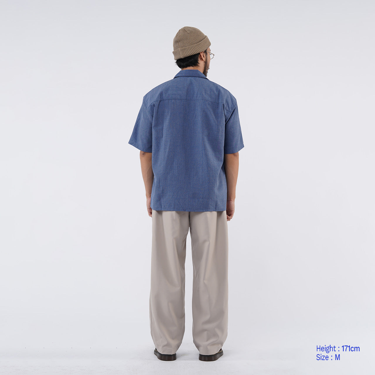 Open Collar Shirt 2.0 Denim Blue
