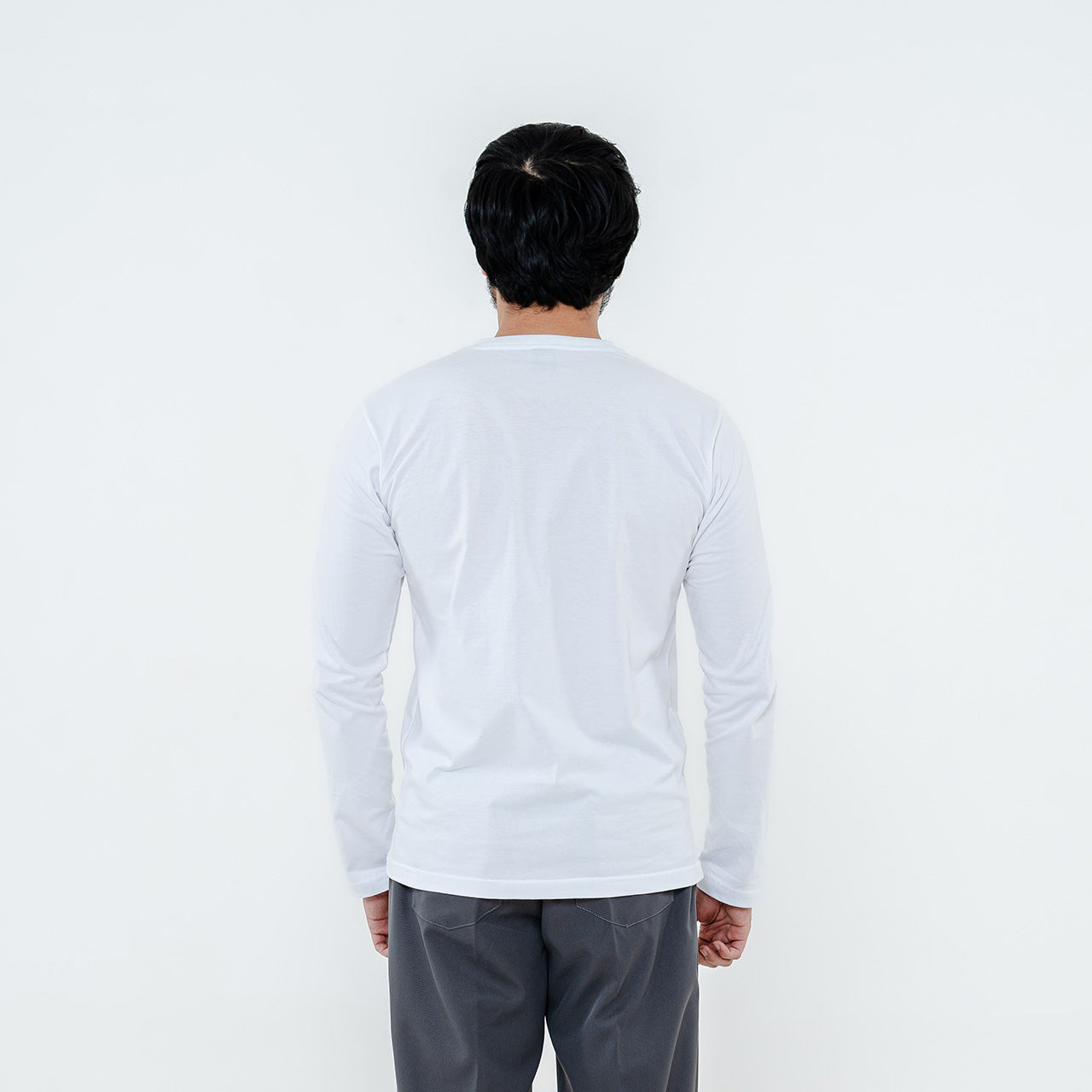 Henley Long Sleeve White