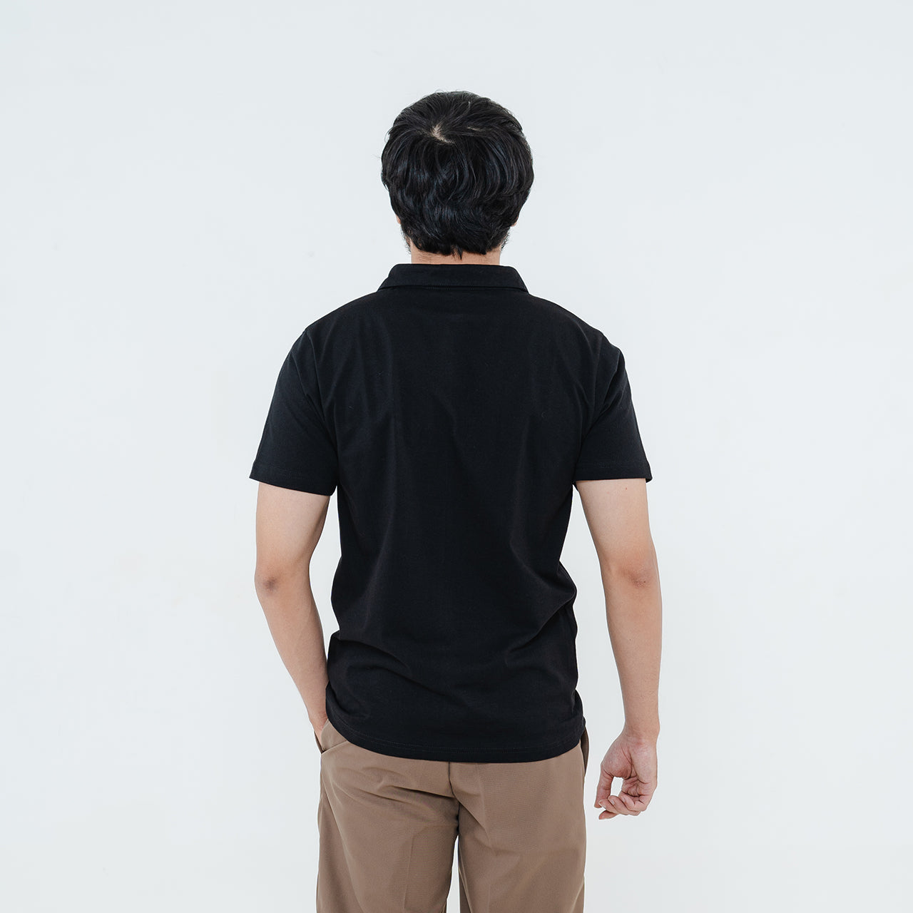 Polo Cotton Black