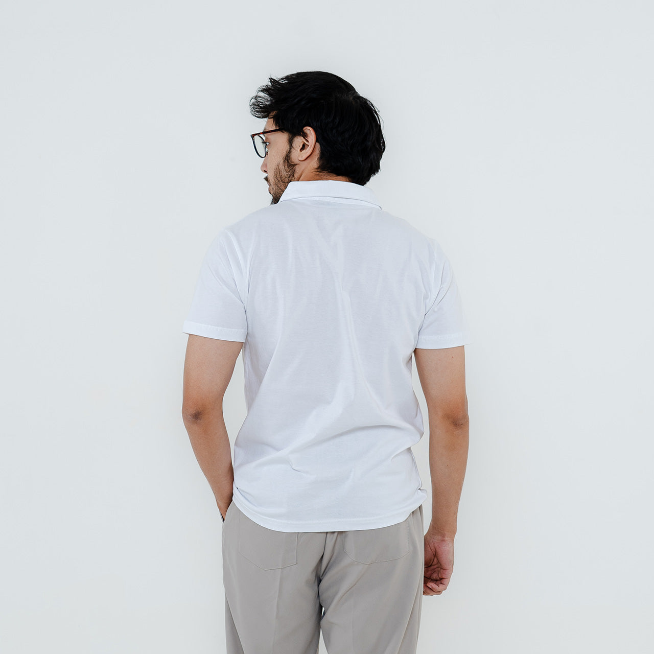 Polo Cotton White