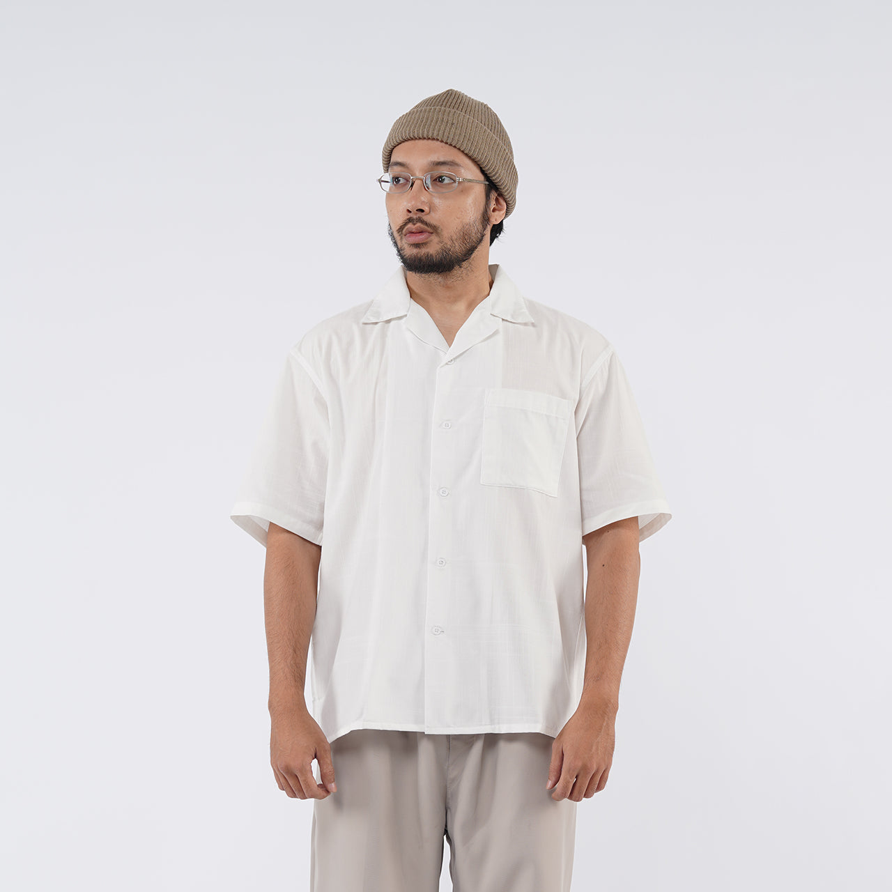 Open Collar Shirt 2.0 White