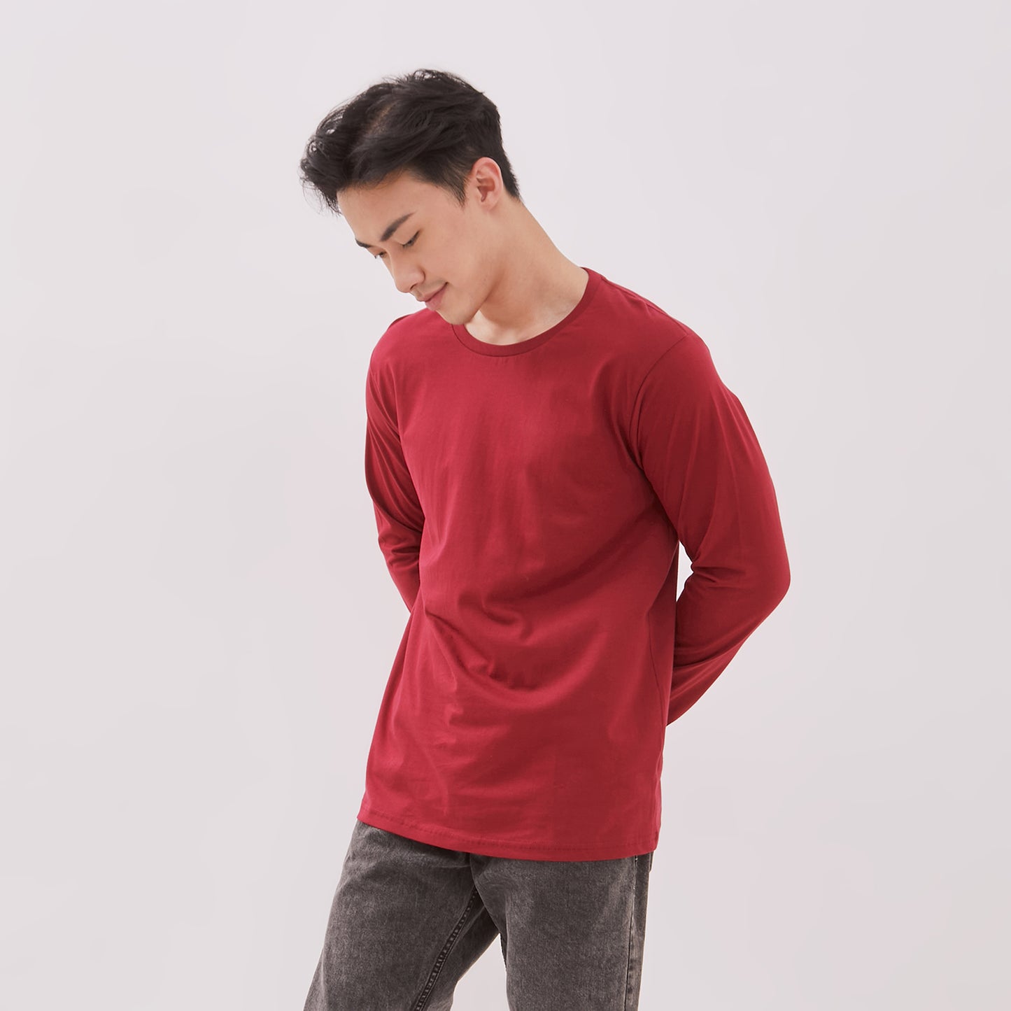 Long Sleeve Comfort Maroon