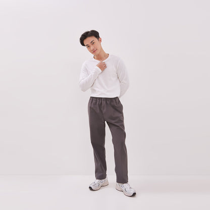 Relaxed Ankle Pants Grey