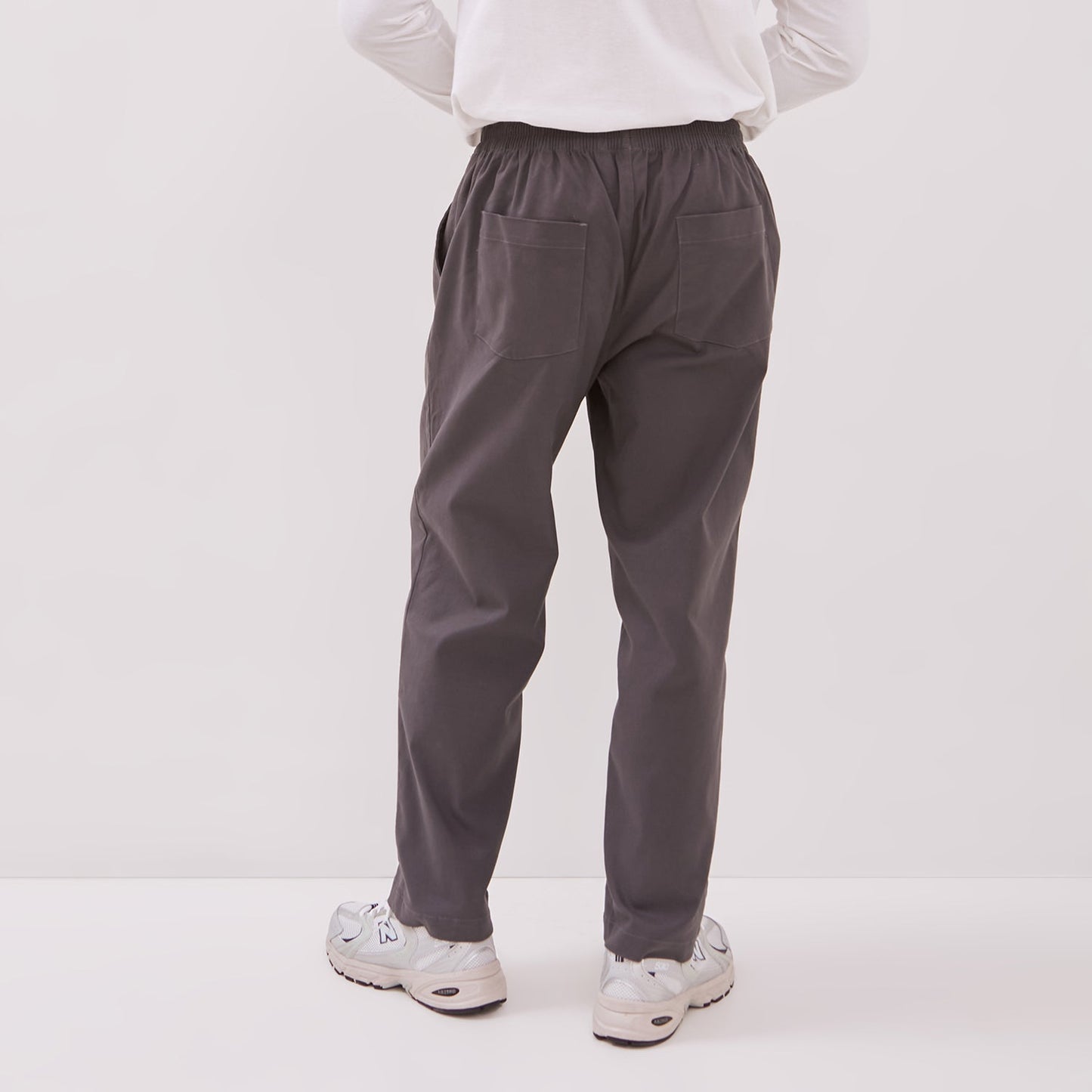 Relaxed Ankle Pants Grey